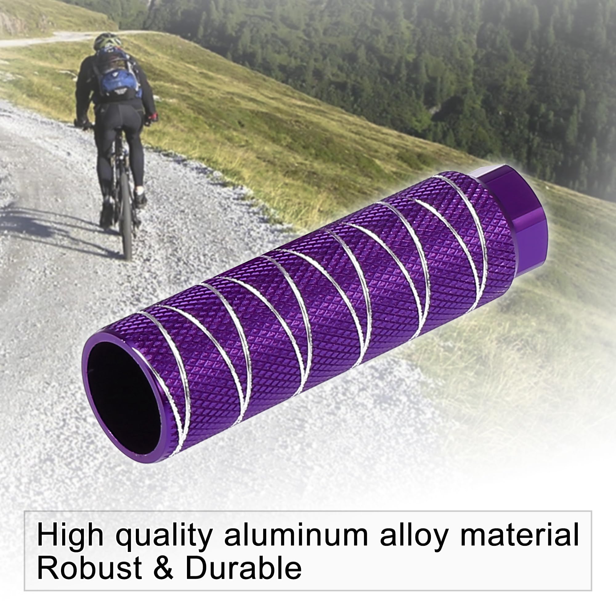 Piolet BMX Animal Light Violet – 3/8 Pouce, 4 Pouces, Mid School – Neuf (sans Boîte)