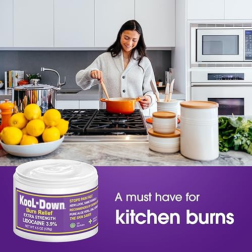 Miniatura 5 de Crema adormecedora  Alivio de picazón, quemaduras y picaduras  Lidocaína de máxima fuerza  4.5 onzas  Kool-Down