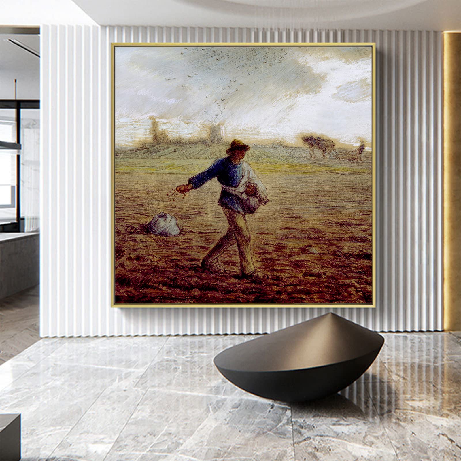 Amazon.co.jp: ジャン=フランソワ・ミレー作「The Sower by Jean