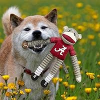 Vista 3 de Littlearth NCAA Unisex NCAA Sock Monkey and Flying Disc Pet Toy Combo Set