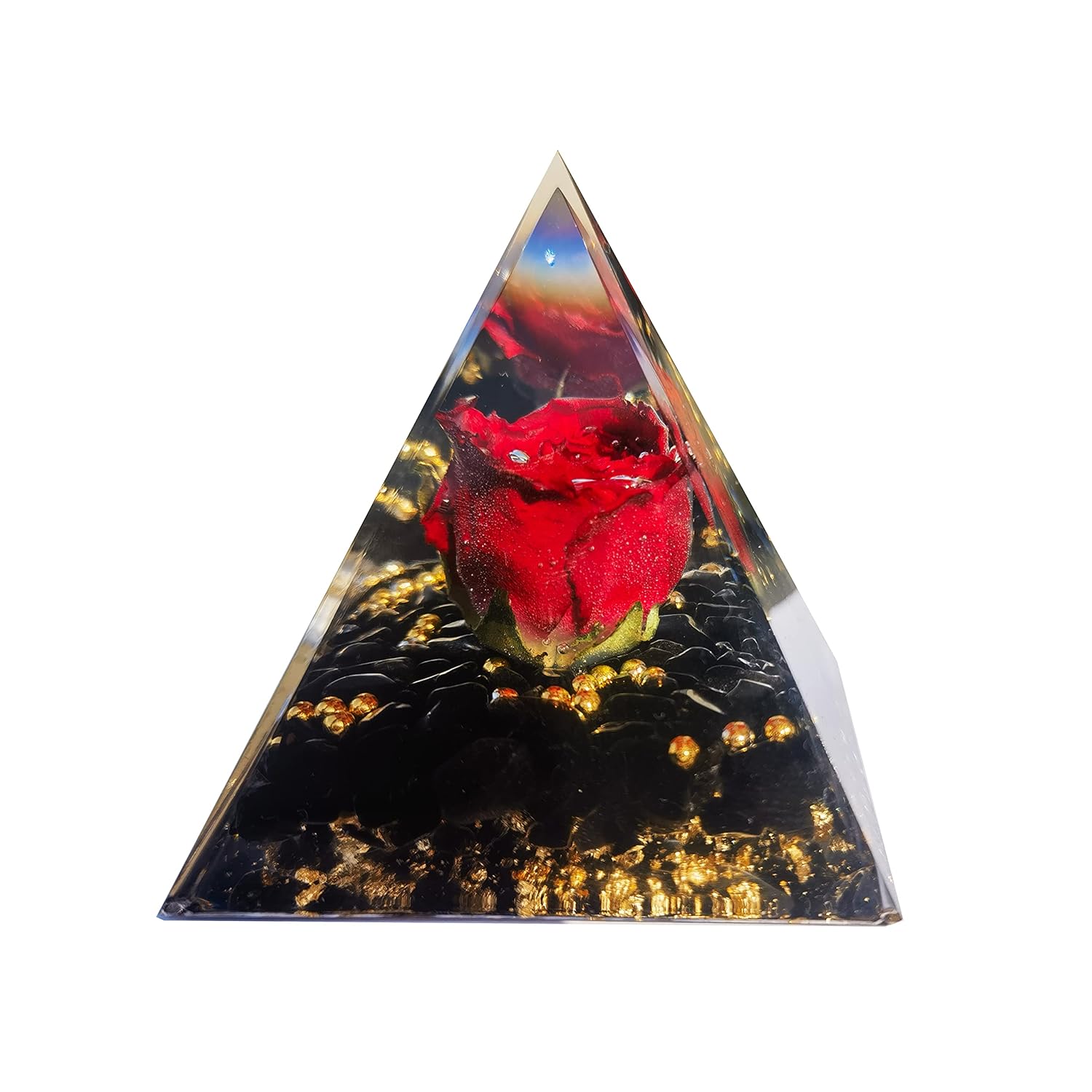 Piramide Di Orgonite Con Ossidiana, Energia Per Yoga - Foto 2
