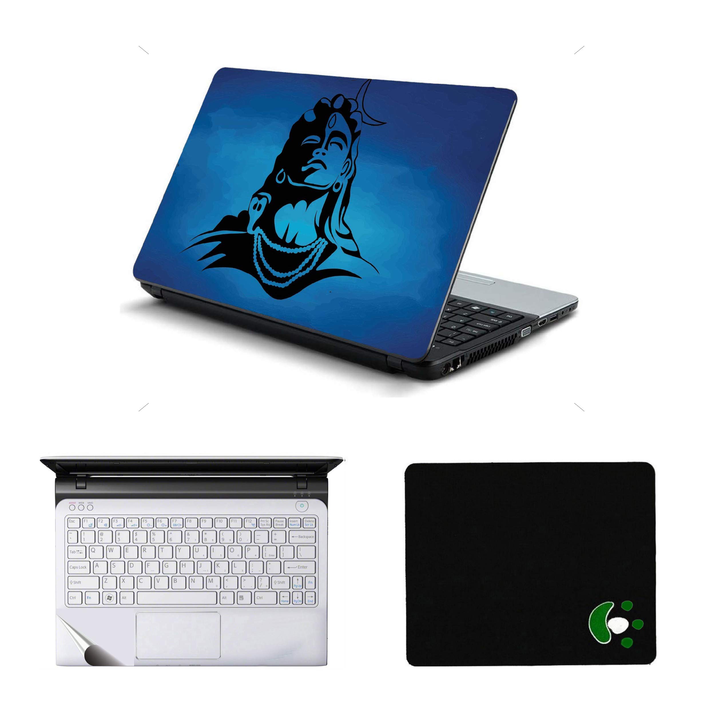 StickerKing 3in1 Laptop Accessories Combo 15.6 Inch Shiva Blue Laptop Skins Stickers, Mouse Pad and Palmrest Skin for HP-DELL-Lenovo-Asus-Acer Laptops || Notebooks (B08NKBDRV2) Amazon Price History, Amazon Price Tracker