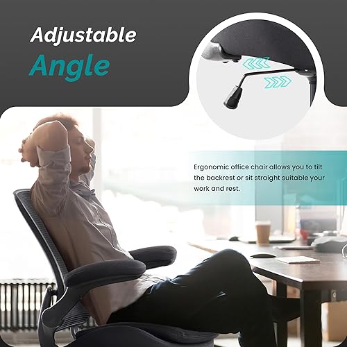 Miniatura 7 de Silla de dibujo, silla de oficina alta, silla de escritorio de pie con altura ajustable y reposapiés, silla de computadora giratoria de malla