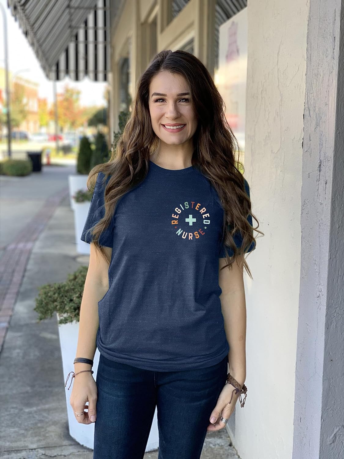 Registered Nurse T Shirt Women RN Nurse Life Tee Shirts Nursing School Graduation Gifts Tee Tops - Image 3