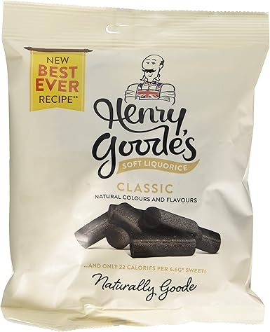 Buy Henry Goode's Superbly Soft Black Liquorice 140g X Case Of 12 | London Grocery