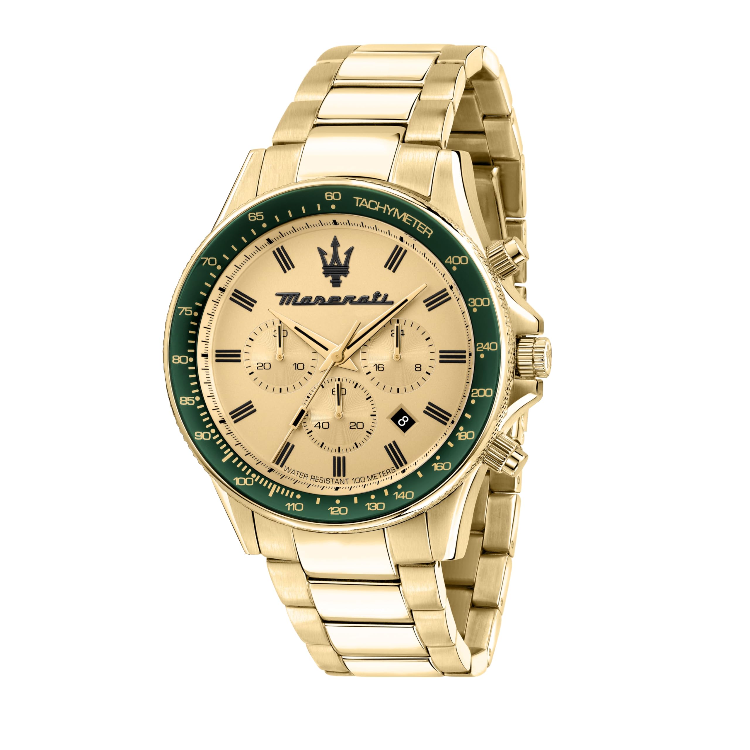 Maserati Montre homme Sfida collection Chronographe en Acier et PVD Or Jaune