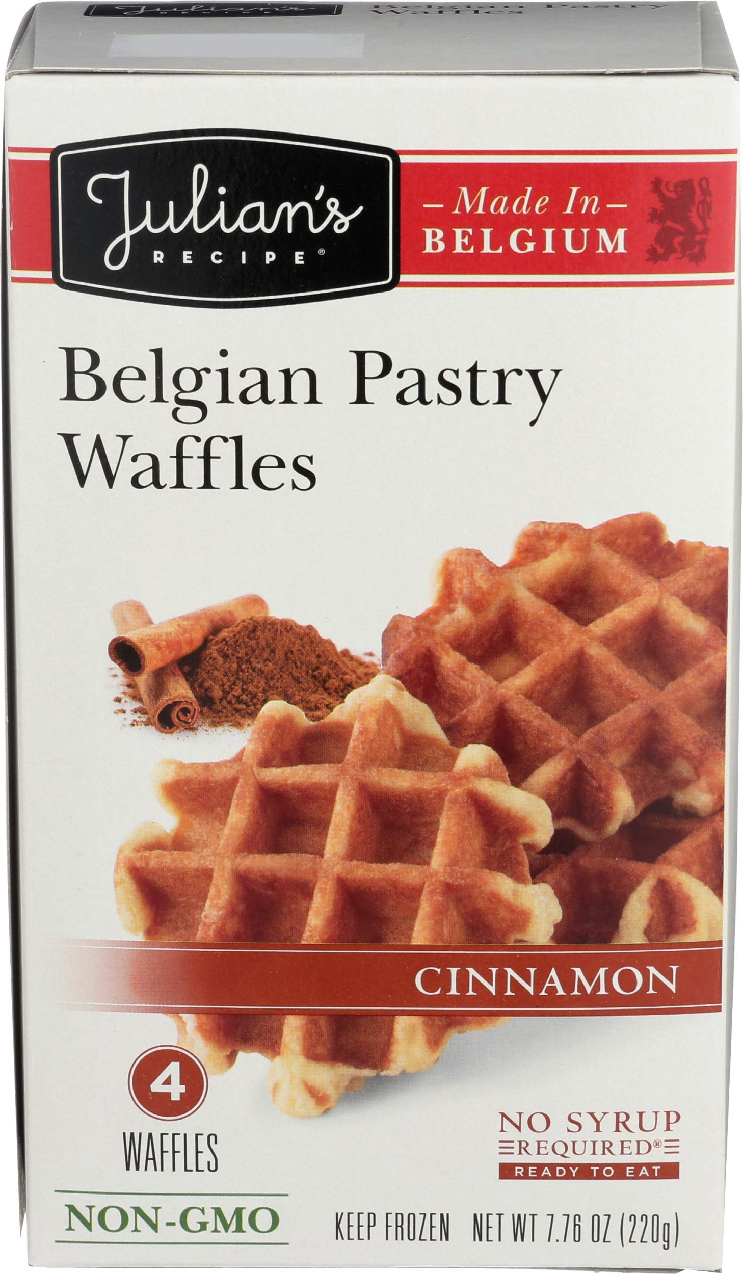 JULIANS RECIPE Natural Waffle, Belgium Cinnamon, 7.6 Ounce (Pack of 12)