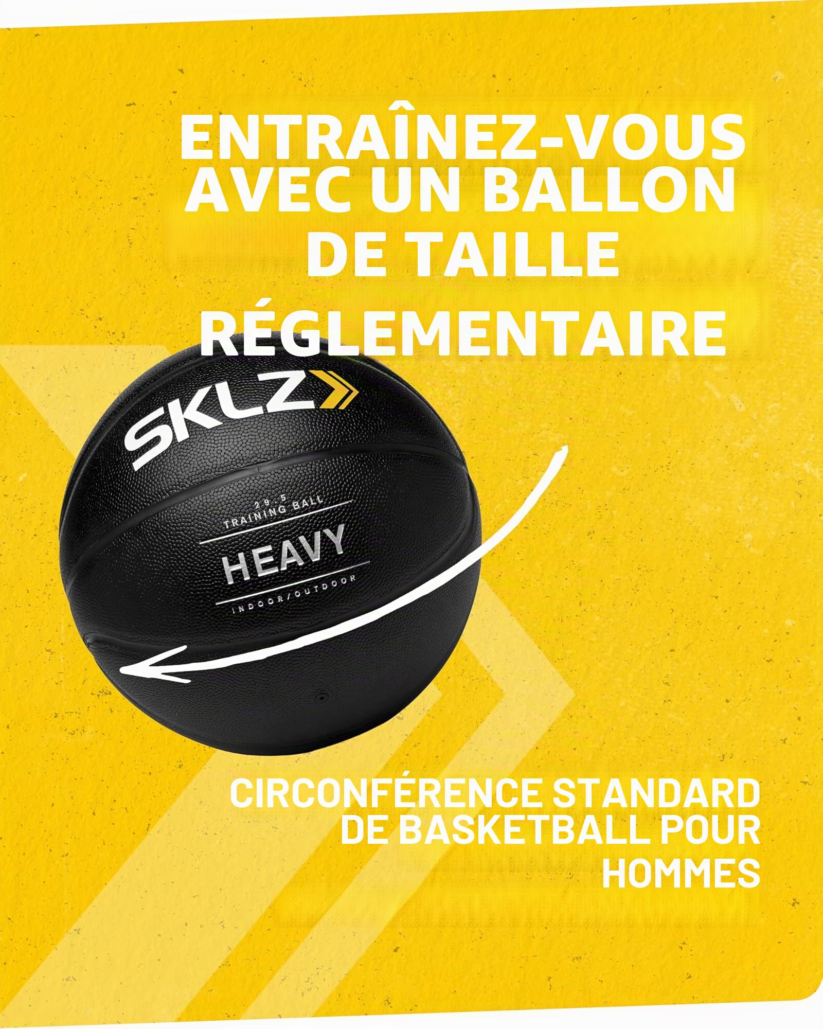SKLZ Ballon de Basket d'entraînement pour améliorer Le Dribble et Le contrôle du Ballon