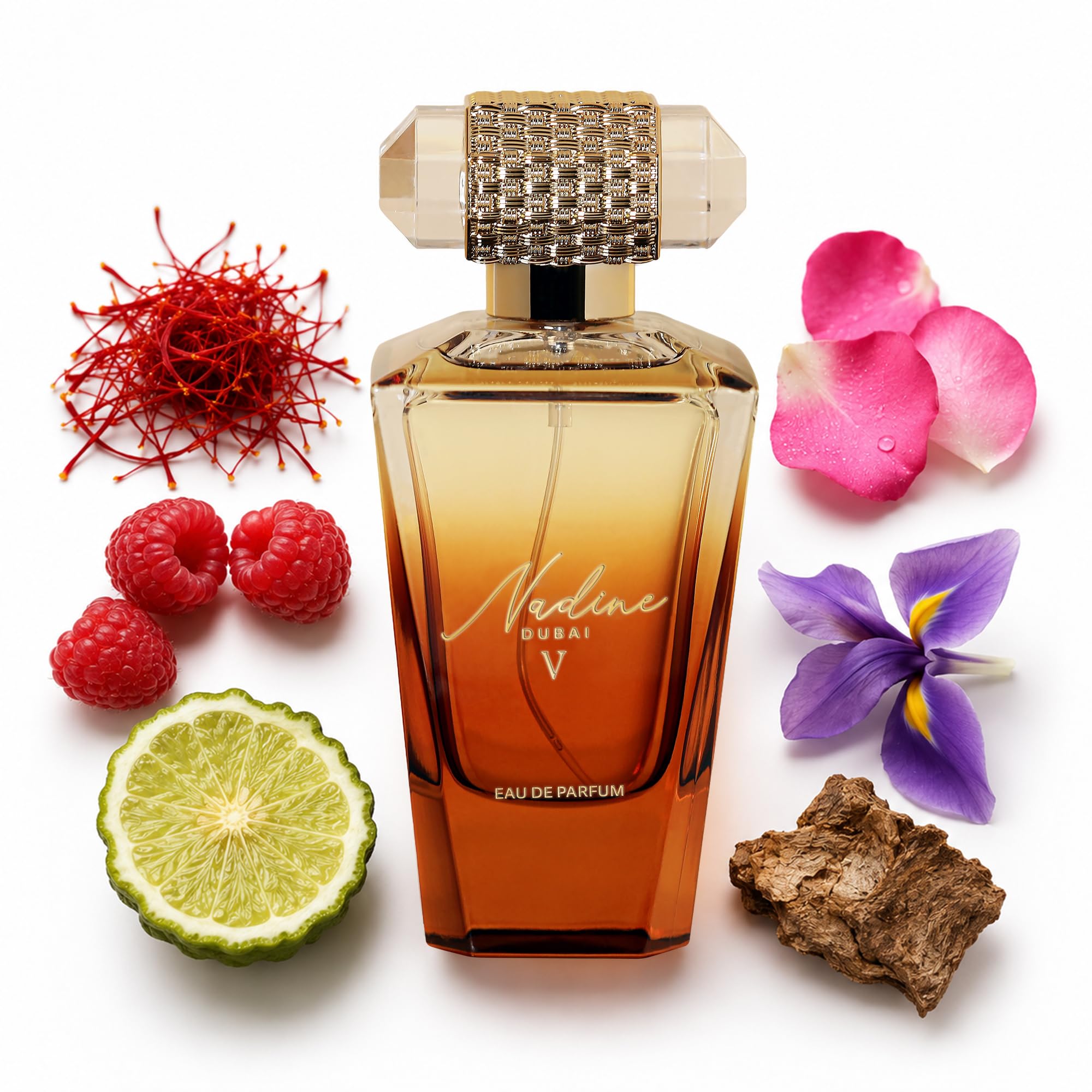 nadine dubai V Eau de Parfum for Women - Inspired by LV Mille Feux, 100ml
