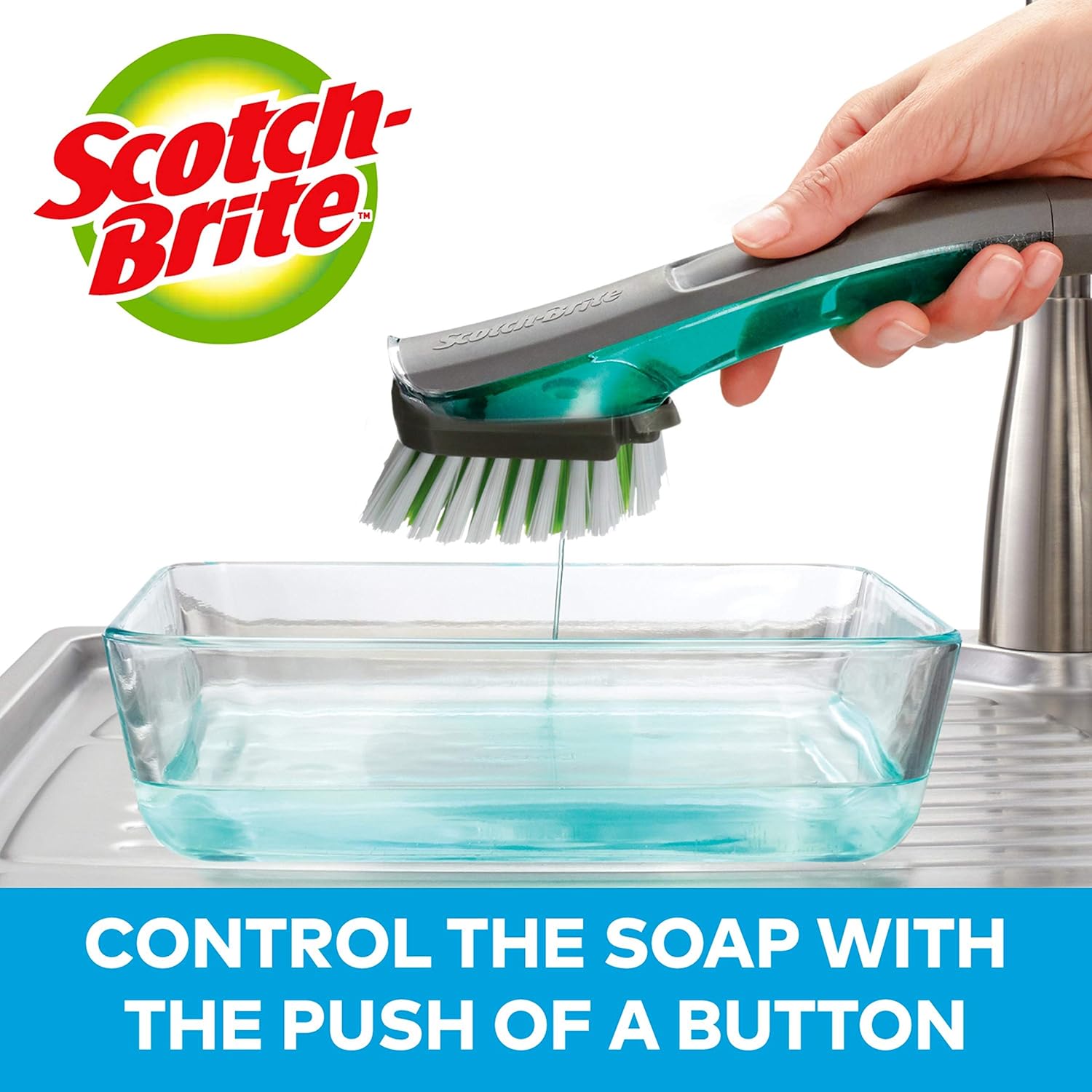🛒 Crazy Deals Scotch-Brite Advanced Soap Control Dishwand Brush Scrubber, Dish Wand Brush with Soap Dispenser, For Cleaning Kitchen and Dishes Best Deal Product Scotch-Brite Advanced Soap Control Dishwand Brush Scrubber, Dish Wand Brush with Soap Dispenser, For Cleaning Kitchen and Dishes