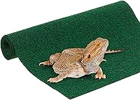 SunGrow Reptile Mat Terrarium Liner for 30/40/50/65 Gallon Tanks - Green Substrate Carpet Bedding for Geckos, Lizards, Snakes, Tortoises