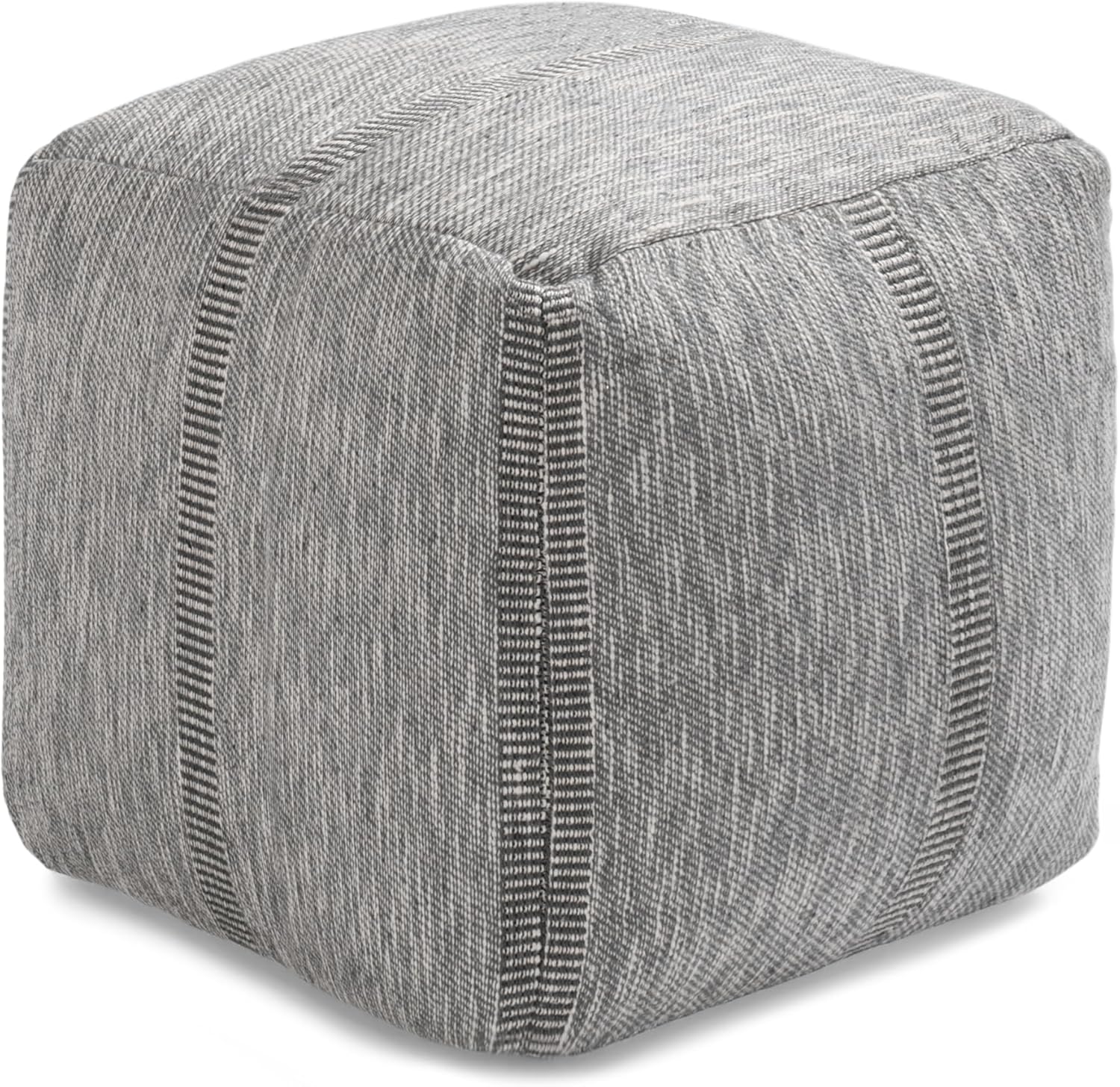 Anji Mountain Pouf Ottoman Foot Rest, Handmade Ottoman Pouf, Comfortable Foot Stool, Decorative Floor Seating for Living Room Decor, Bedroom & Home Décor Accent - Tofy