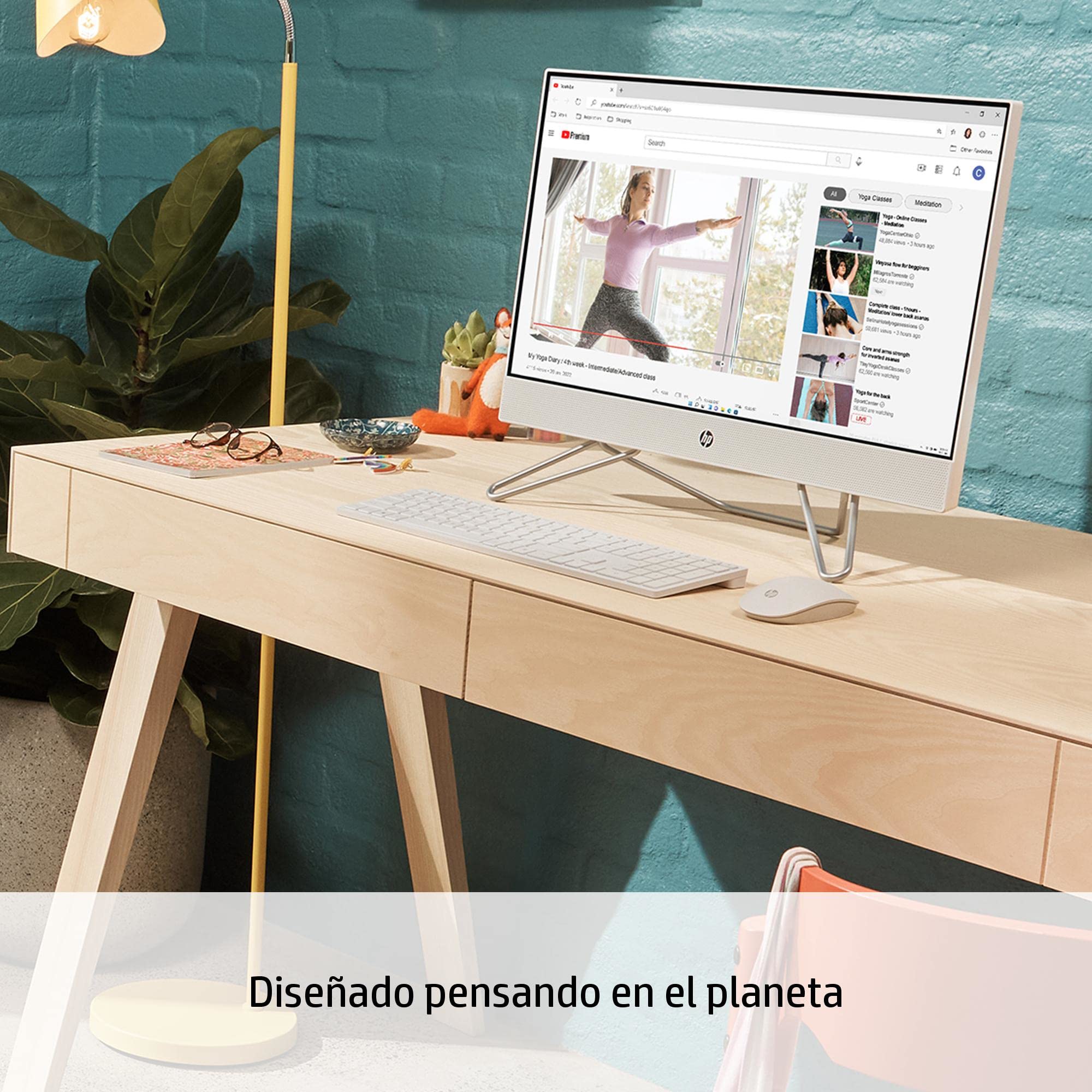 HP All-in-One 24-cb1002ss Todo en Uno - Ordenador de 23,8" Full HD (Intel Core i5-1235U, 16GB RAM, 512GB SSD, Intel Iris Xe Graphics, Windows 11) Blanco - Teclado QWERTY Español