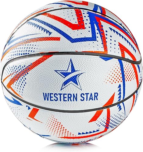 Western Star Baloncesto oficial tamaño y peso tamaño 7 29.5 pulgadas NBA 5 colores Control y respuesta Baloncesto al aire libre Paquete