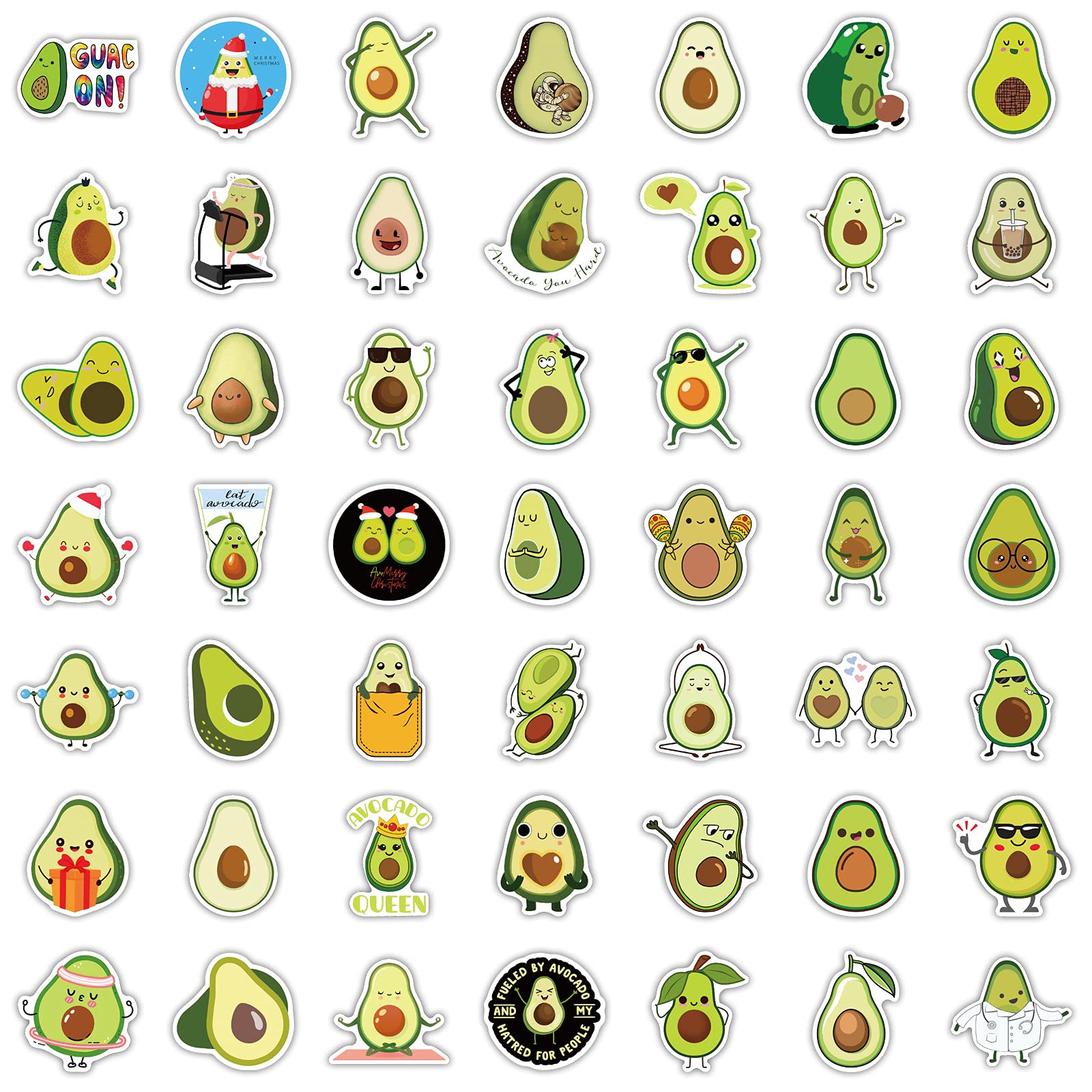 100 Adesivi Avocado In Vinile Impermeabile - Decorazioni Per Laptop, Frigorifero, Skate - Foto 10