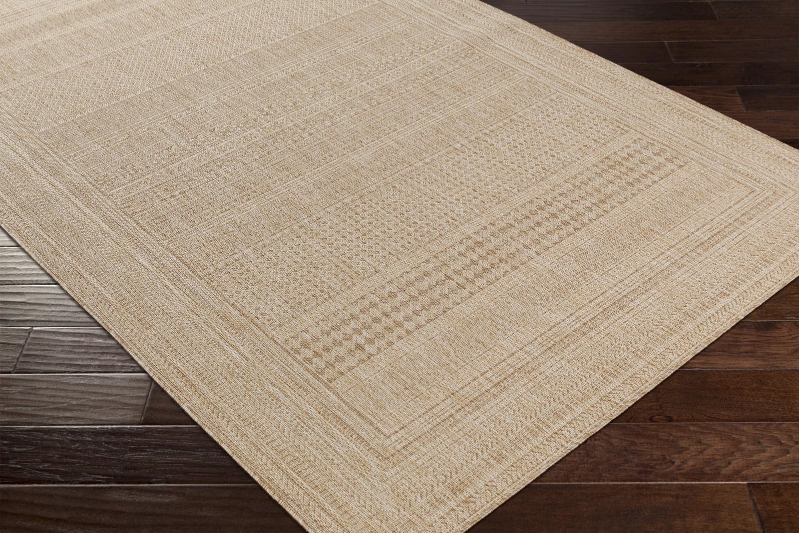 Livabliss Sierra Globale Rectangle Tappeto | Vaniglia, Beige | 160x213cm | Patio e Spazio Esterno | Tessuto a Macchina Polipropilene