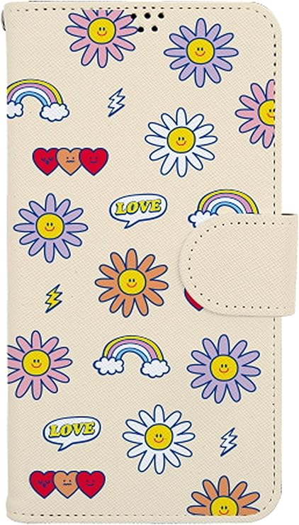 Amazon Co Jp 可愛い Pattern Beige Smile Flower Emoticon パタン ベージュ スマイル ハート 花 絵文字 キャラクター サフィアーノ Saffiano 柄 レタリング アート デザイン 長財布型 Iphone ケース と Galaxy ケース 対応 人工皮革 手帳型 スマホケース Ta 05 Bts