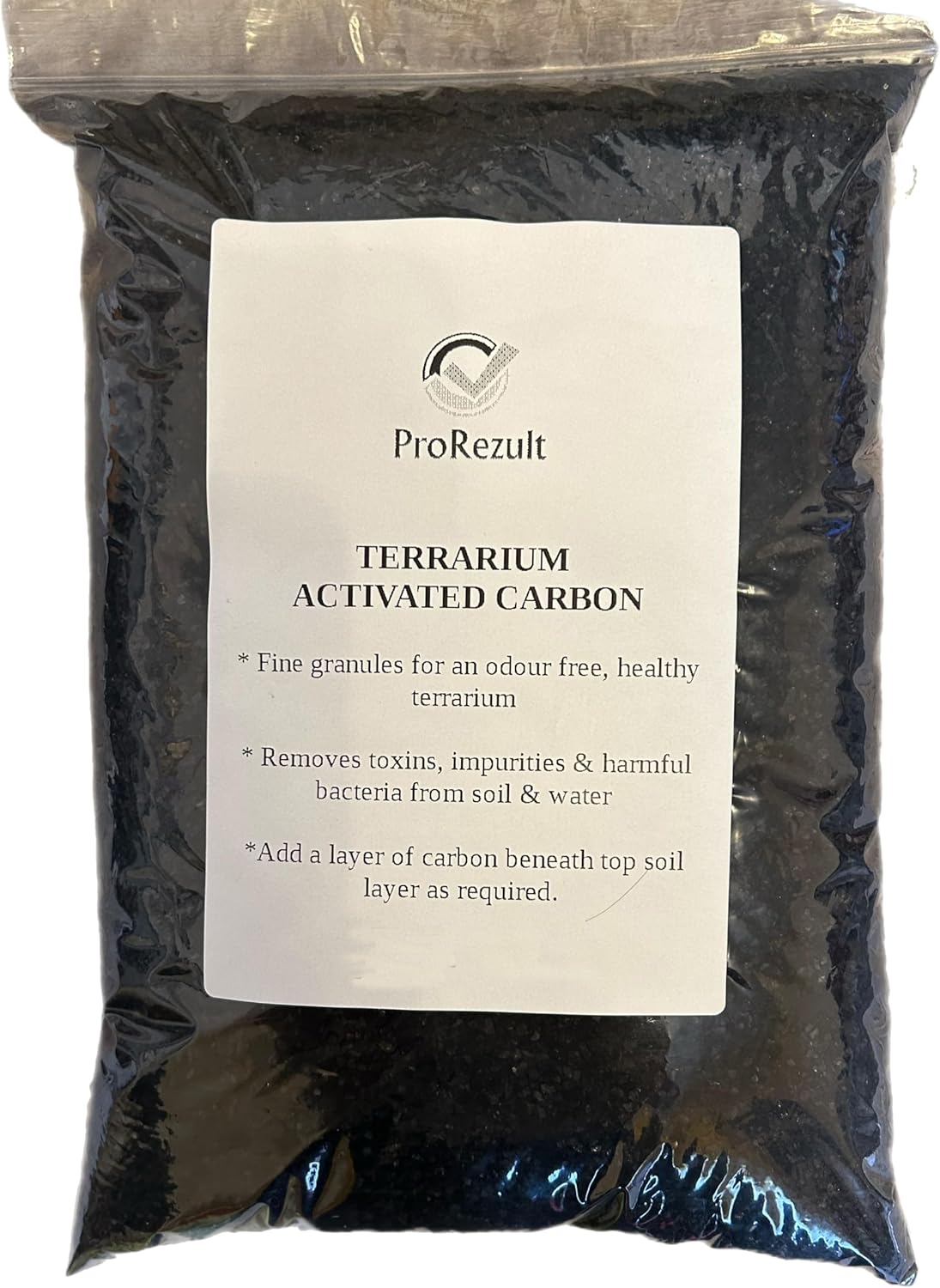 PROREZULT Terrarium Activated Carbon Charcoal Granuules Natural Organic LARGE 400ml PACK