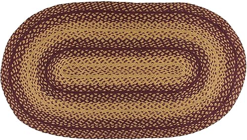 Miniatura 8 de | Colección Vintage Star Premium Trenzada | Estilo primitivo, rústico, campestre | Yute/algodón | 30 días sin riesgo | Alfombra de acento/tapete