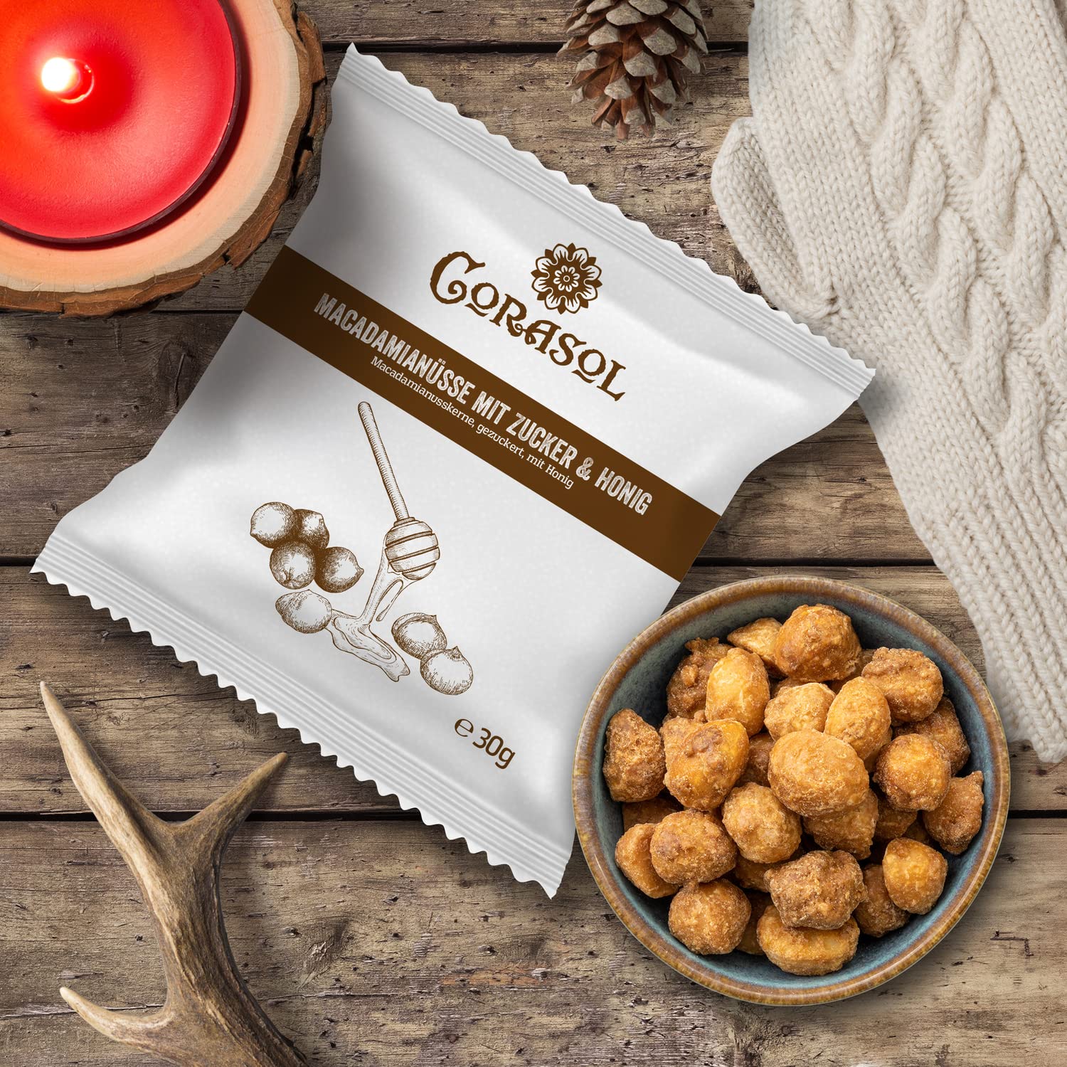 Corasol Premium Nuss-Mix Adventskalender 2025 24 Nussmischungen