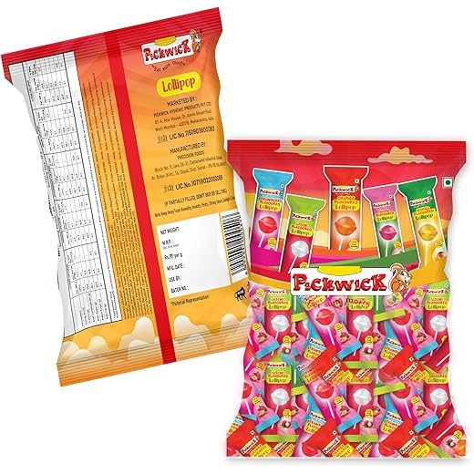 PICKWICK Fruit Flavoured Lollipops 720g