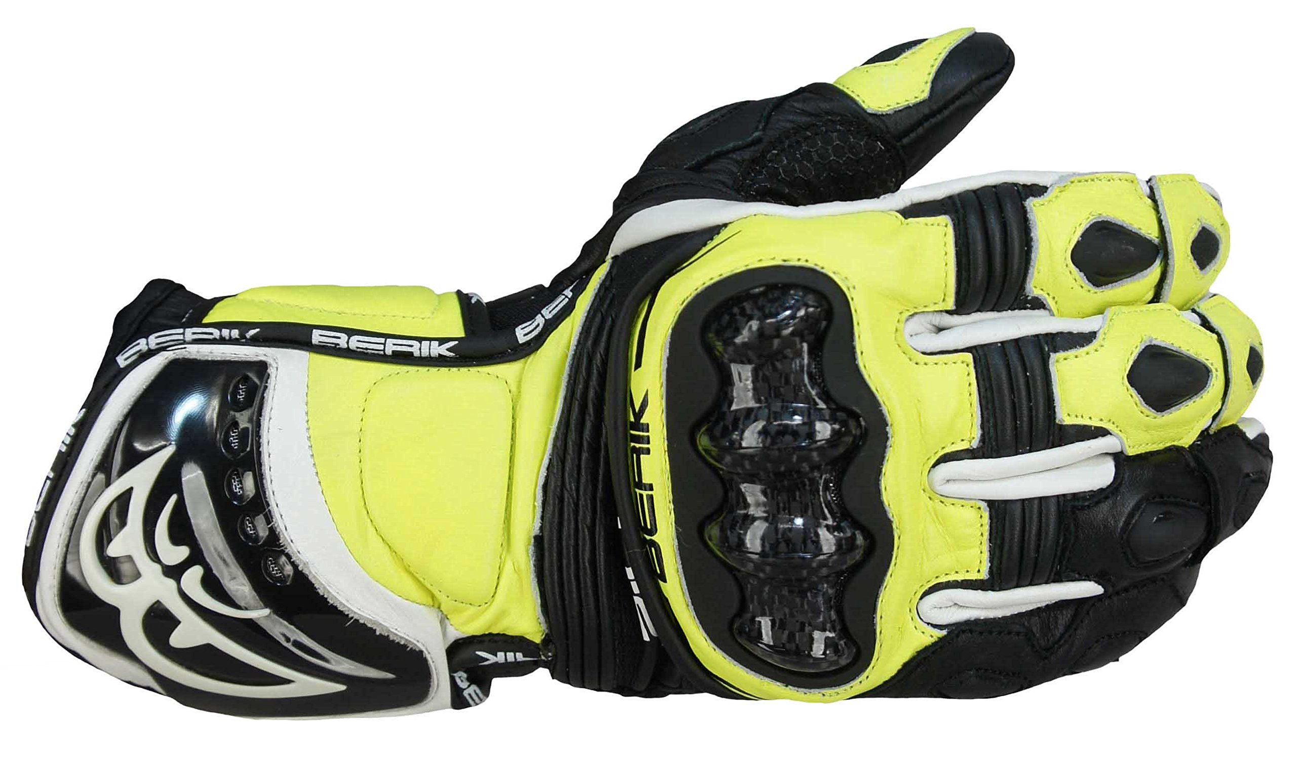 Amazon.co.jp: BERIK RACING GLOVE グローブ G-10579-BK YELLOW