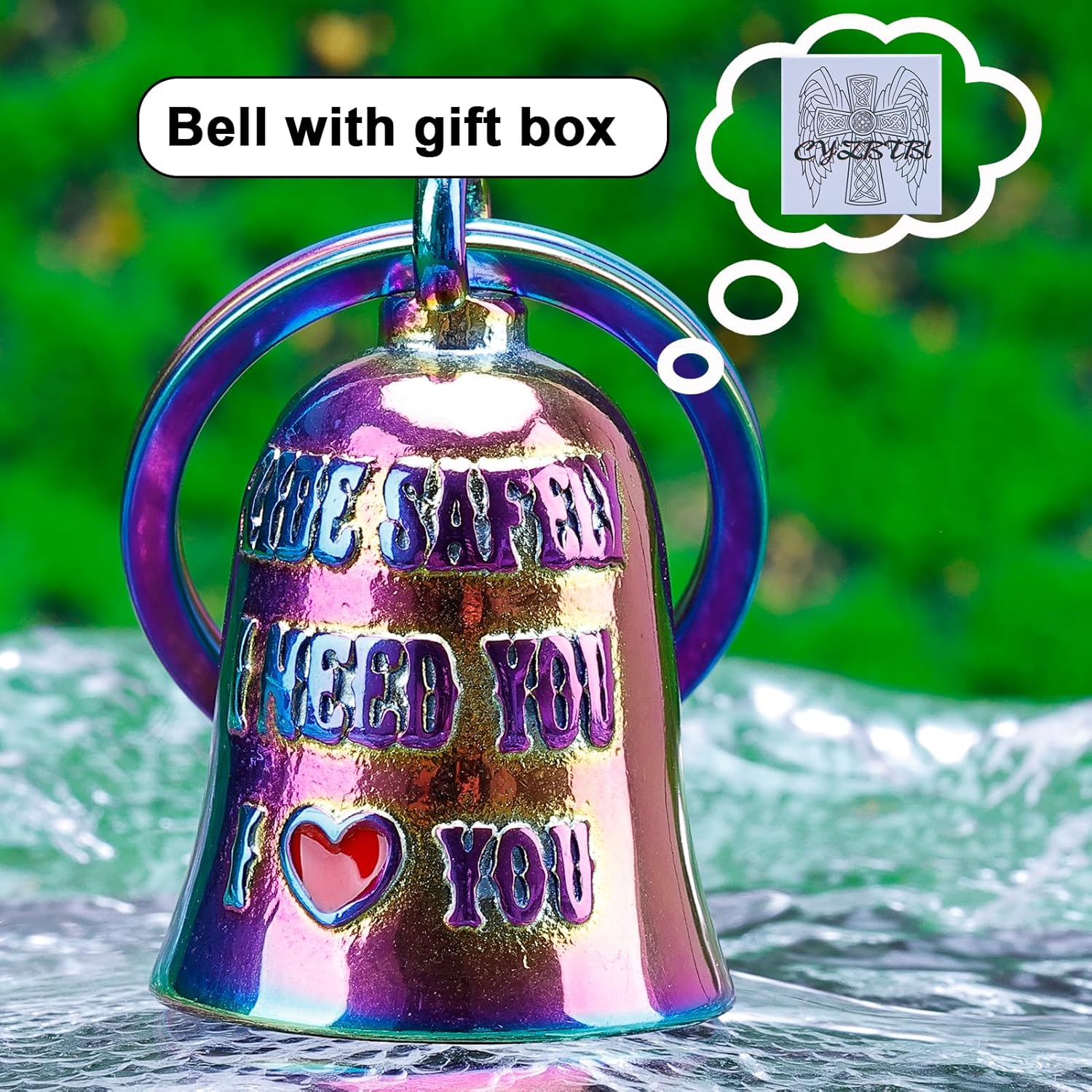 Motorcycle for Bells - Motorcycle Angel Bell for Men Women,Bell Biker Accessory,Guard Riding Safety - Image 5