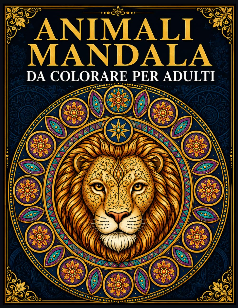 Animali Mandala Da Colorare Per Adulti: Disegni Antistress per Relax e Meditazione