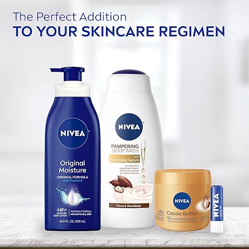 Miniatura 8 de NIVEA Loción corporal de humedad original con vitamina E botella de bomba de 169 onzas líquidas