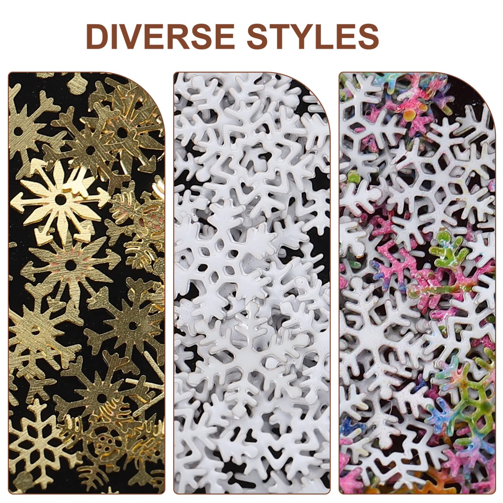 12 Scatole Ornamenti Di Arte Del Chiodo Di Natale Glitter Per Unghie Decorazioni Natalizie Per Unghie Decalcomanie Per Fiocco Di Neve Veloce Paillettes Scaglie Di