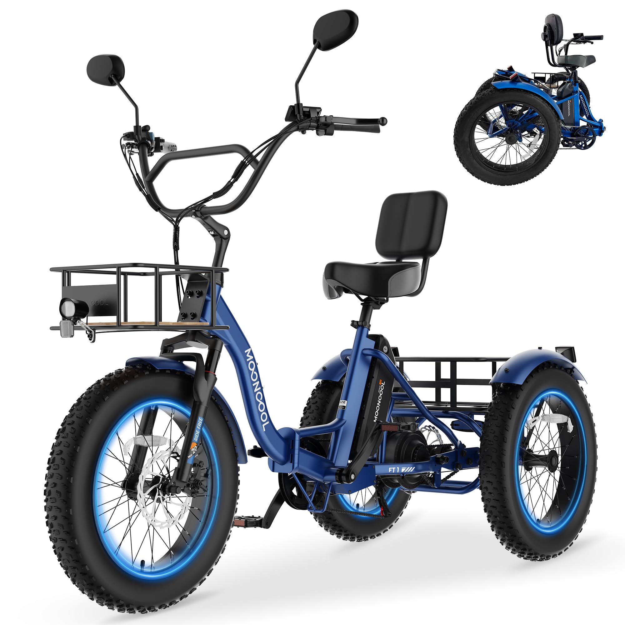 MOONCOOL Folding Electric Trike