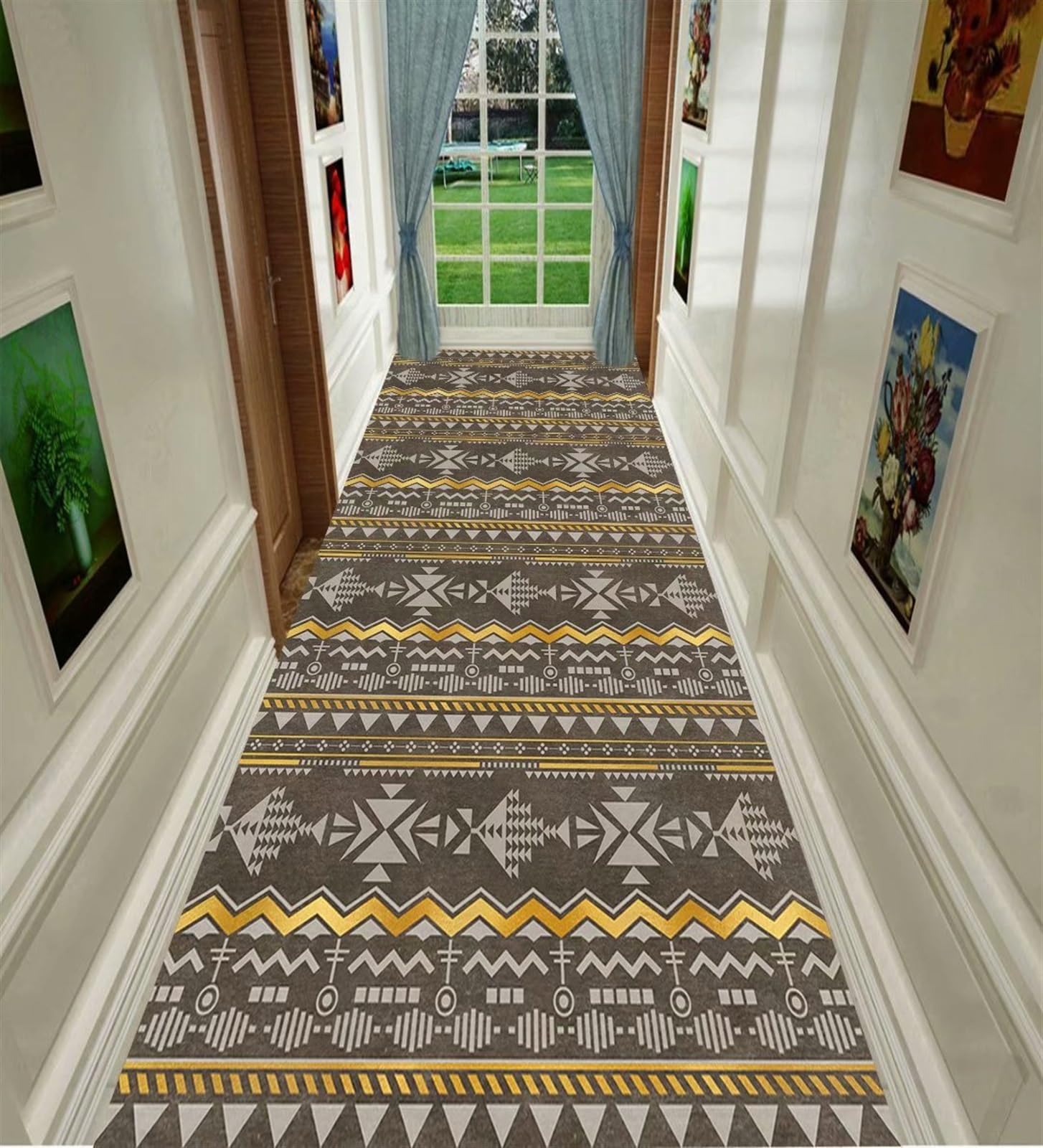 Tapis de couloir long pour zones à fort trafic et entrées familiales