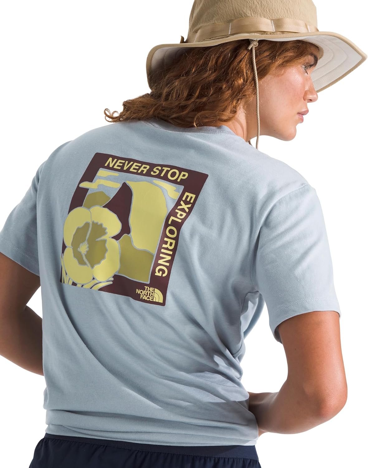 The North Face Women's Wildflower Trails Short-Sleeve Tee - Casual Stylish Graphic T-Shirt, Relaxed Fit, Soft Cotton Fabric