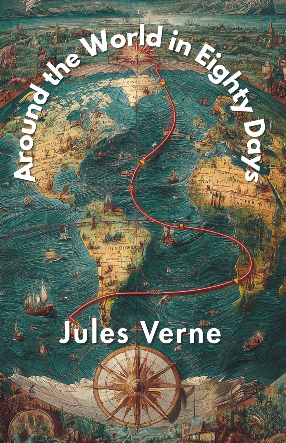Around the World in Eighty Days (Annotated)
