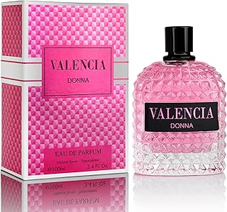 NovoGlow Valencia Donna for Women Eau De Parfum - Amber Floral Jasmine, Bourbon Vanilla & Woods Oriental-Floral Fragrance with a Modern Twist Elegant 100ml Bottle Packed in Paper Box