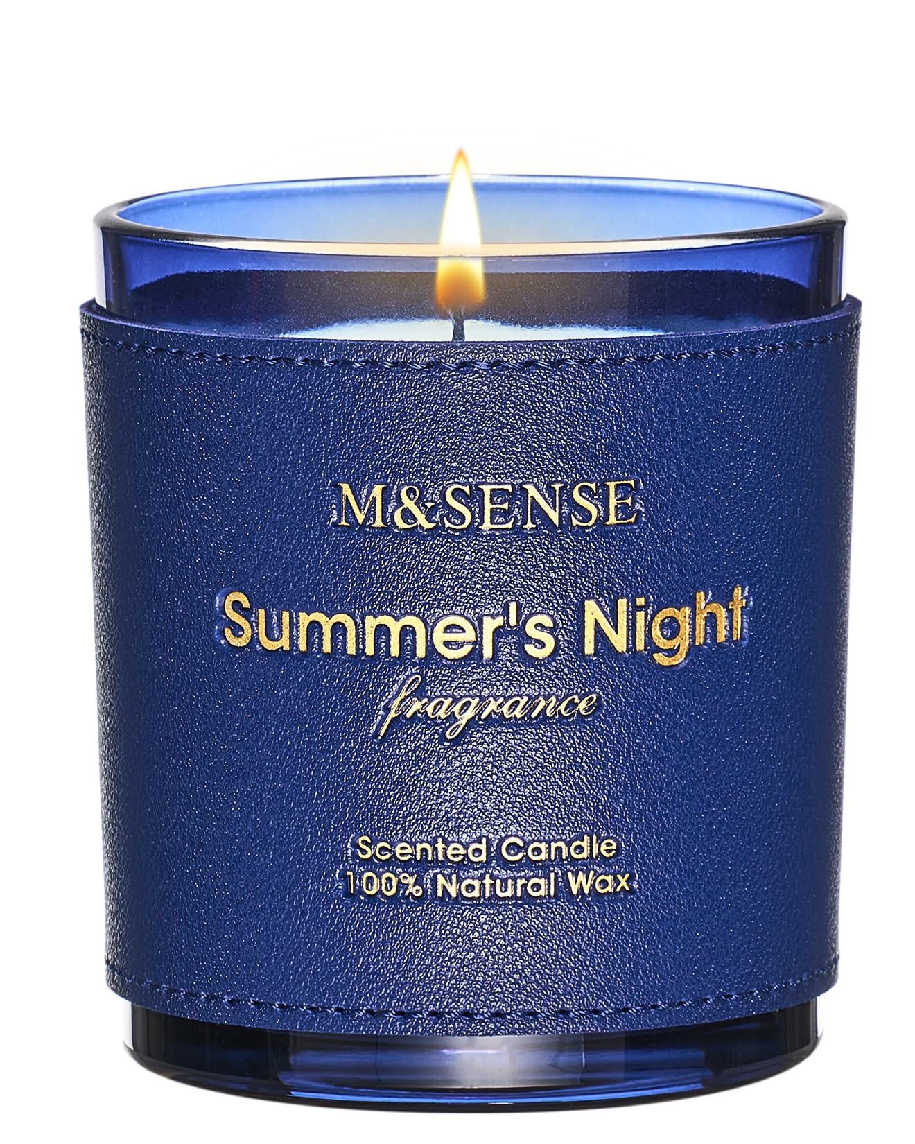 M&SENSE Bergamot Lavender Scented Candles,Vegan Soy Wax,No Toxin,10oz 42-Hour Slow Burning Time, Pepper Scented Candle, High Intensity,Air Purifying