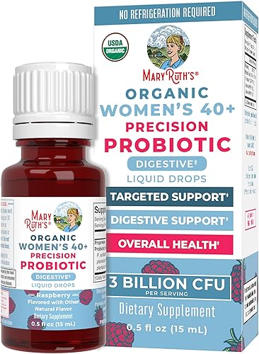 MaryRuth Organics USDA Organic 40 gotas líquidas probióticas para mujer  Probióticos para la salud digestiva  Problemas gastrointestinales