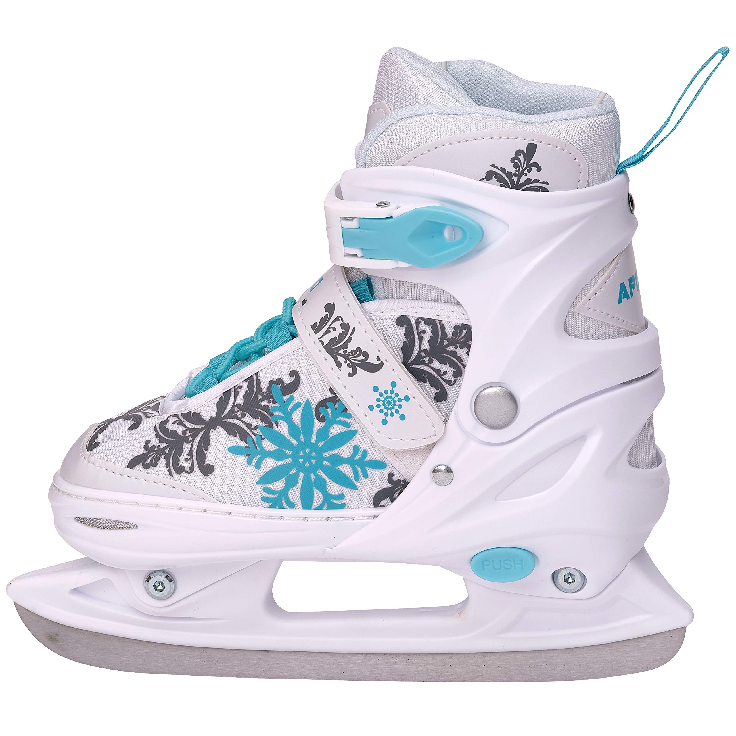 Apollo Ice Skates X Pro | Pattini regolabili per donne, bambini e ragazzi | eleganti scarpe da pattinaggio su ghiaccio da donna, 3 taglie (da 31 a 42) | Pattini da ghiaccio per bambini