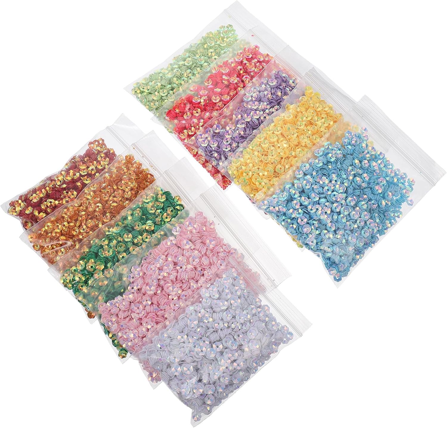 EXCEART 10pcs Blossom Sequins Decorative Materials for Handmade Clothing and Jewelry Accessories Irregular Shiny Sequins for Craft Projects Versatile Embellishments