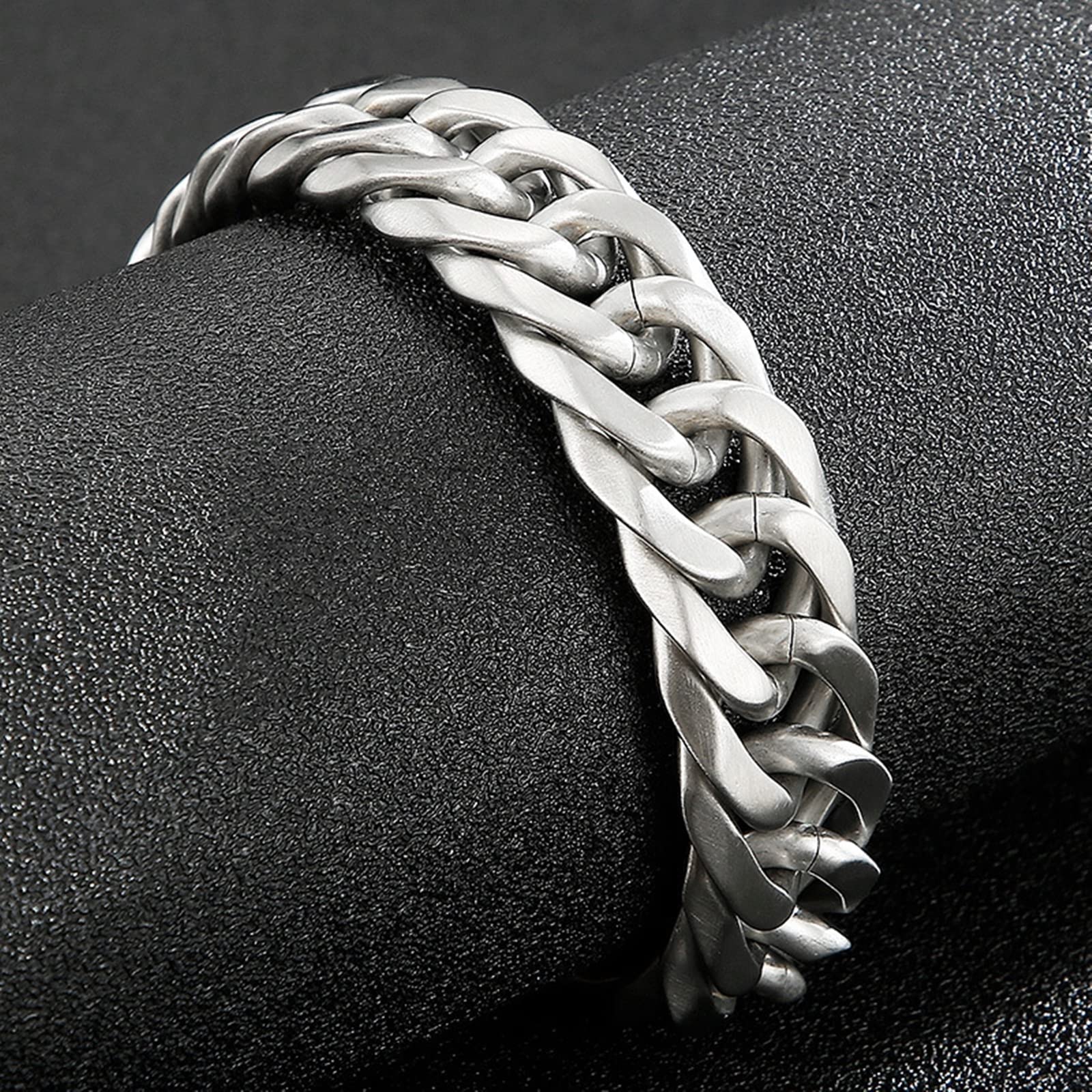 Pulseras, Cadena Cubana Caenda Pulseras Plata Regalo para el Día de San Valentín Cumpleaños Aniversario Boda
