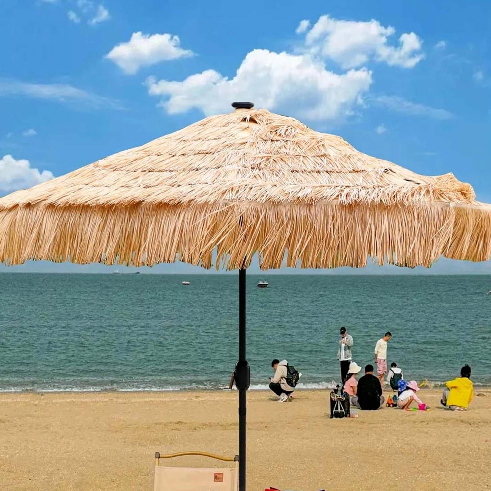 Meksykańska słomiana strzecha dachowa, sztuczna palma, strzecha, do ogrodu, na patio, pokrowiec na parasol, 0,5 x 12 m