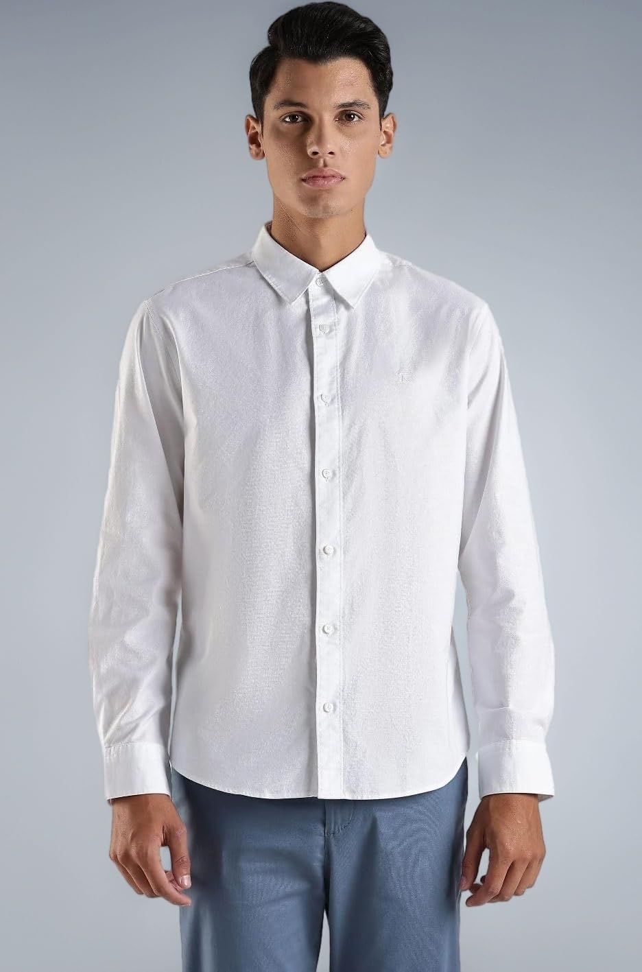 Solid Regular Fit Cotton Shirt