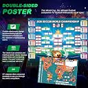 Prothens Predict 2026 World Cup Schedule Poster | Matches Fixtures Double Sided 2026 World Cup Wall Chart Decoration for Soccer Fans | Reusable Game Day Party Decorations & Functional Bracket Poster gallery image