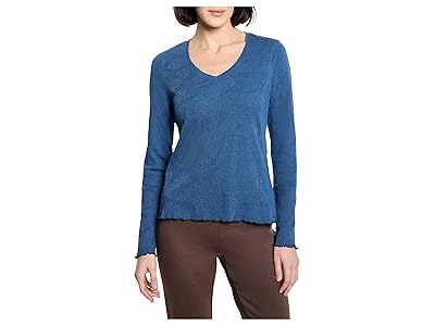 NIC+ZOE Lace Knit V-Neck T-Shirt Women