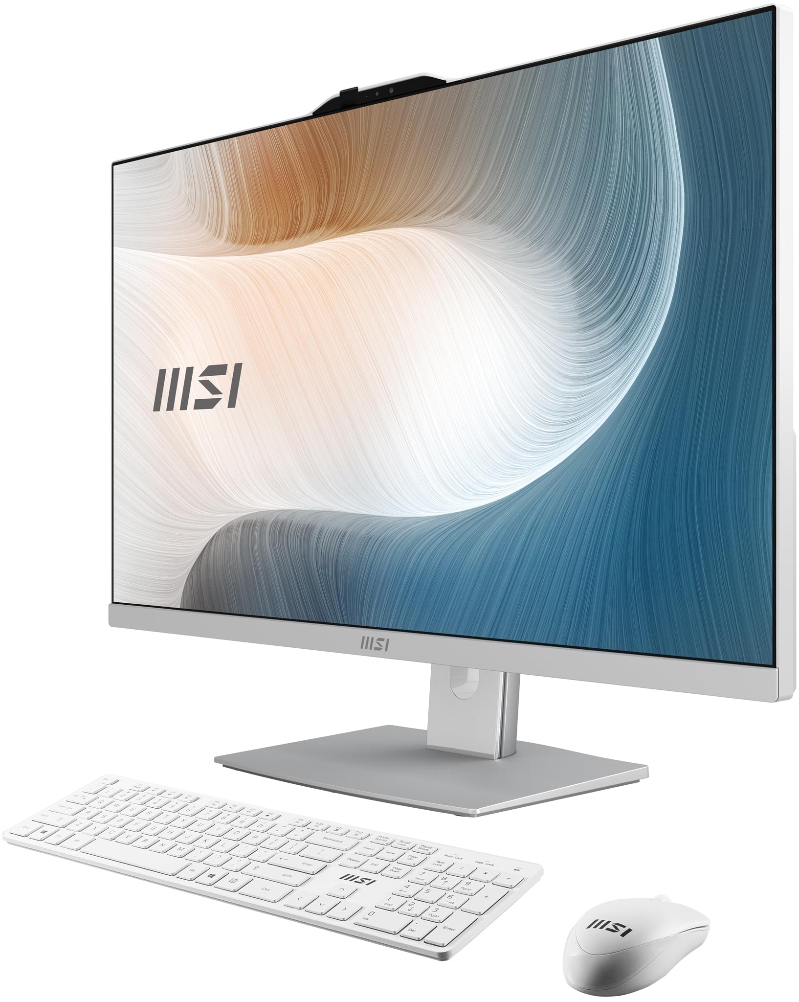 MSI Modern AM272P 1M 846EU All-in-One PC 27" FHD IPS Intel Core 7 150U 16GB DDR5 SSD 1TB NVMe WiFi 6E Windows 11 Pro Bianco