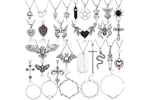 30 Pieces Grunge Necklace Set