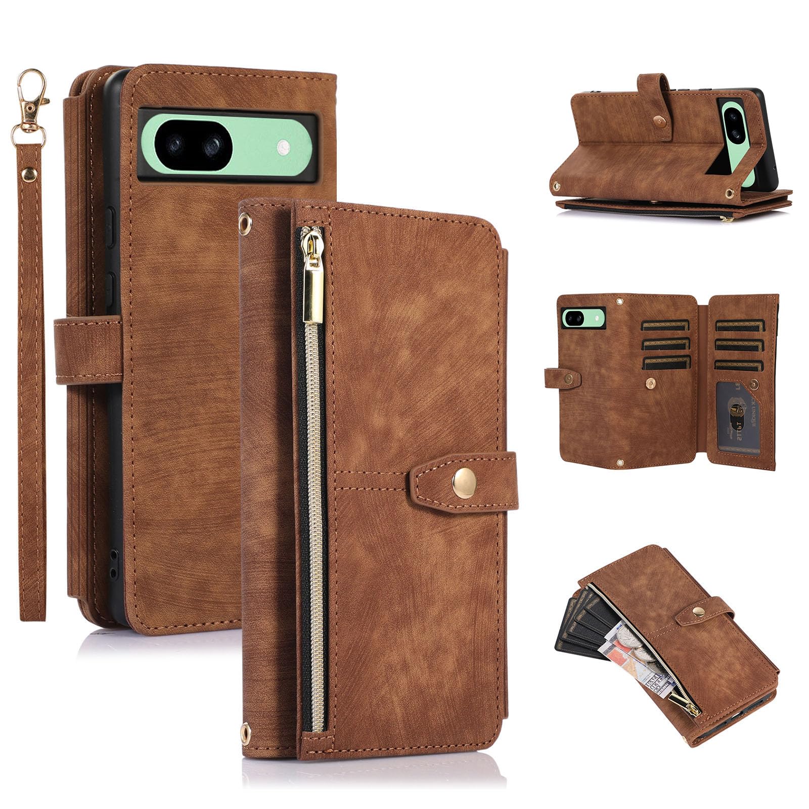 UEEBAI Wallet Case for Google Pixel 8a