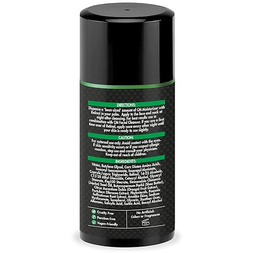 Miniatura 3 de Crema facial diaria para hombres con 2.5% de retinol hidratante antienvejecimiento para líneas finas, manchas oscuras y arrugas, loción nocturna