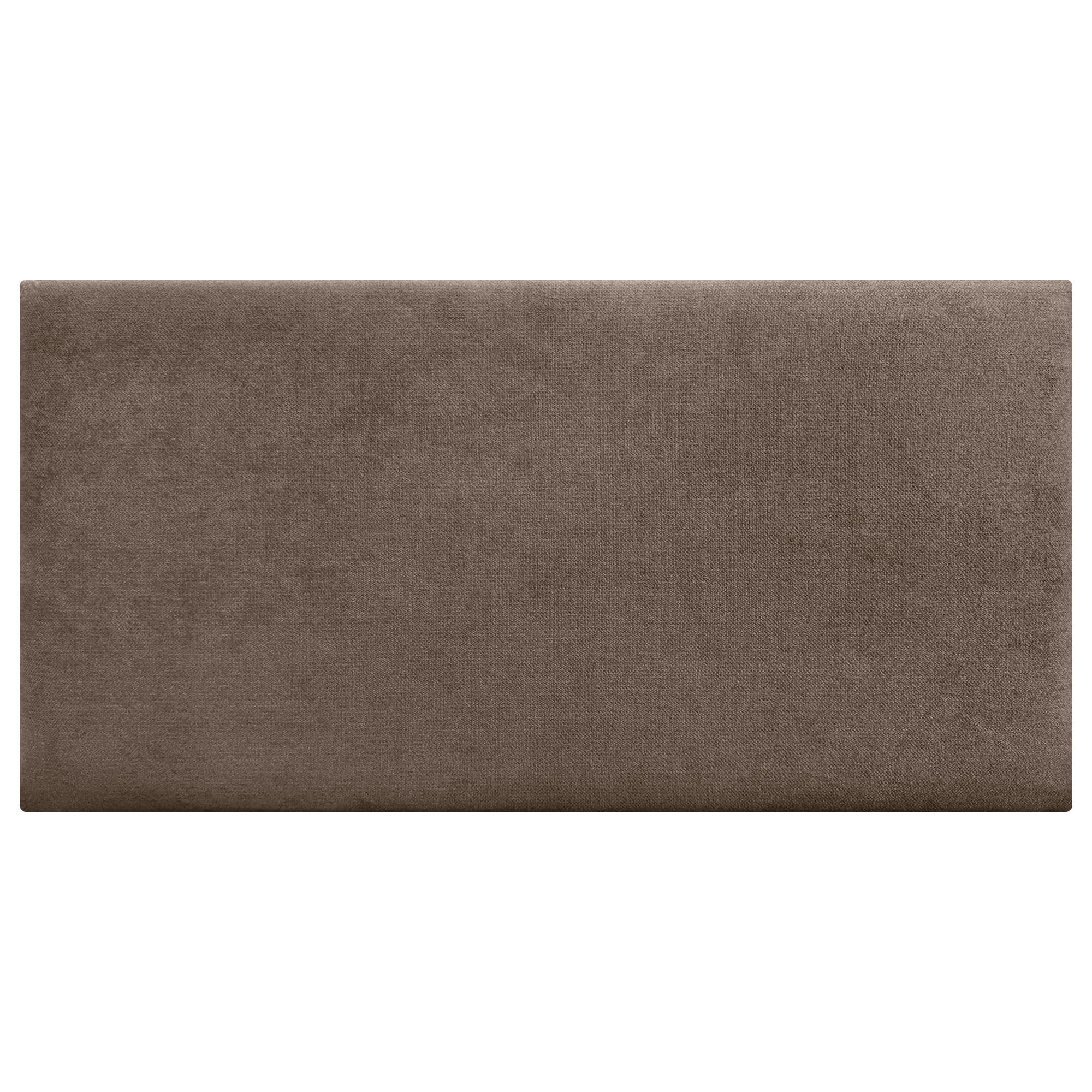 DHOME Tête de Lit Capitonnée Unie en Tissu Aqualine Hauteur 70CM Épaisseur 4cm et 8cm pour Mur Acoustique Têtes de Lit Absorbantes Chambre Lit (Marron, 160cm, Épaisseur 8cm)
