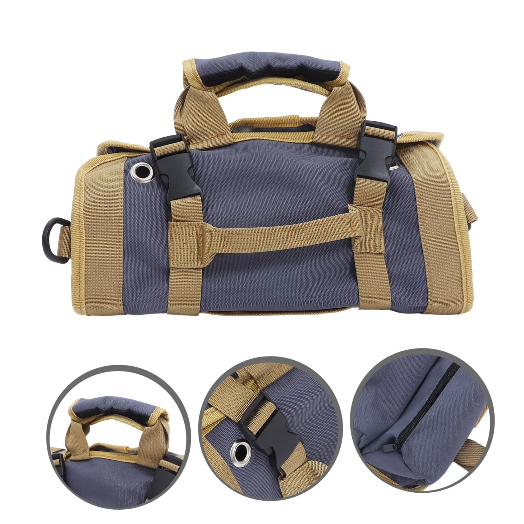 Bolsa Enrollable para Herramientas de Lona, Organizador Portátil
